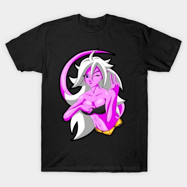 DBZ Android 21 T-Shirt by DarkArtsStudios